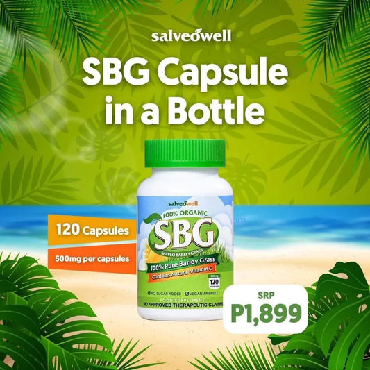 Salveo Barley Grass in a Bottle 120 Capsules